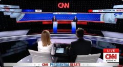 拜登特朗普在辩论开始时没有握手